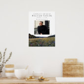 Wildblumen-Blumenfeier Des Lebens Willkommensschil Poster (Küche)