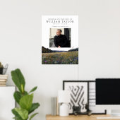 Wildblumen-Blumenfeier Des Lebens Willkommensschil Poster (Heimbüro)