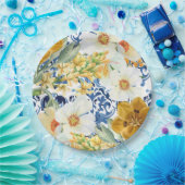 Wildblumen Blumengarten FrühjahrsBrautparty Pappteller (Party)