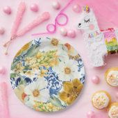 Wildblumen Blumengarten FrühjahrsBrautparty Pappteller (Party)