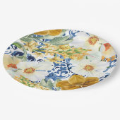 Wildblumen Blumengarten FrühjahrsBrautparty Pappteller (Schrägansicht)