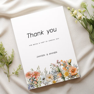 Wildblumen Blumengarten Vielen Dank Einladung