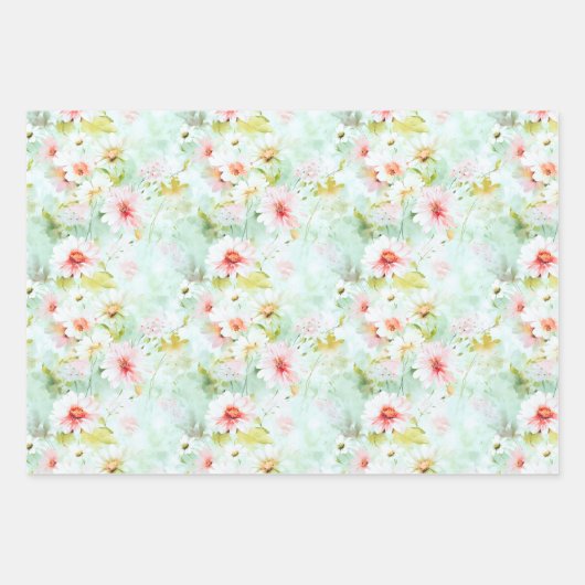 Wildblumen Blumengestein Geschenkpapier Set (Vorderseite)