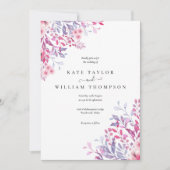 Wildblumen Blumenhochzeit Einladung (Vorderseite)