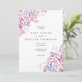 Wildblumen Blumenhochzeit Einladung (Stehend Vorderseite)