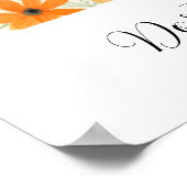 Wildblumen-Blumeninitiale Buchstabe D Druck Poster (Ecke)