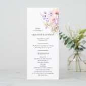 Wildblumen Blumenlavender Lila Violettfeier Programm (Stehend Vorderseite)