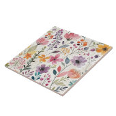 Wildblumen Blumenmuster Fliese (Seite)