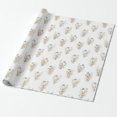 Wildblumen-Blumenmuster Geschenkpapier (Ungerollt)
