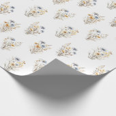 Wildblumen-Blumenmuster Geschenkpapier (Ecke)