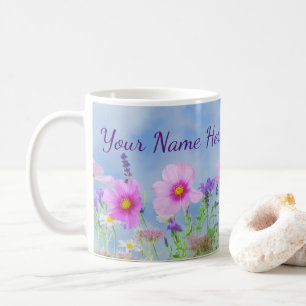 Wildblumen-Blumenmuster   Kaffeetasse
