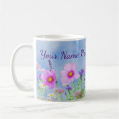 Wildblumen-Blumenmuster   Kaffeetasse (Links)