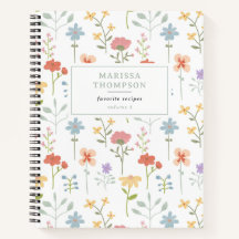 Wildblumen Blumenmuster Rezept für Wasserfarben