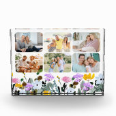Wildblumen-Blumenrand 6 Fotoblock (Vorderseite)