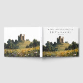 Wildblumen Blumenschloss Wasserfarbe Hochzeit Gästebuch (Voll)