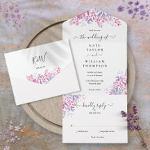 Wildblumen Blumenschrift Monogram Hochzeit