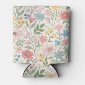 Wildblumen Blumensommermuster Dosenkühler (Vorderseite)