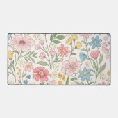 Wildblumen Blumensommermuster Schreibtischunterlage (Vorderseite)