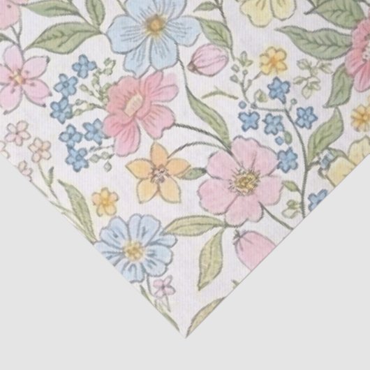 Wildblumen Blumensommermuster Seidenpapier (Ausschnitt)