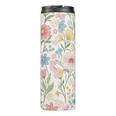 Wildblumen Blumensommermuster Thermosbecher (Rückseite)