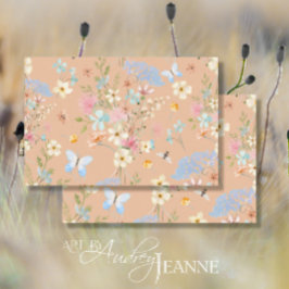 Wildblumen Blumenwasser-Schmetterlingsflasche Seidenpapier