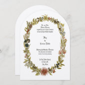 Wildblumen Blumenzeremonie Einladung (Vorne/Hinten)