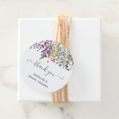 Wildblumen Blumenzettel für Brautpartys Geschenkanhänger (Beispiel)