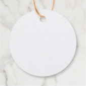 Wildblumen Blumenzettel für Brautpartys Geschenkanhänger (Rückseite)