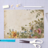 Wildblumen Blütenblatt Vintages Musikblatt Ephemer Seidenpapier (Handwerk)