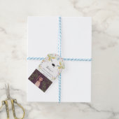 Wildblumen boho Abschluss Danke Foto Geschenkanhänger (Mit Garn)