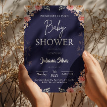 Wildblumen Boho-Baby-Einladung
