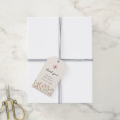 Wildblumen-Boho-Baby-Party Geschenkanhänger (Mit Garn)