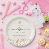 Wildblumen-Boho-Baby-Party Pappteller (Party)
