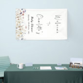 Wildblumen Boho Babydusche Banner (Messeveranstaltung)