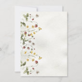 Wildblumen Boho Babydusche Einladung (Rückseite)