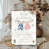 Wildblumen Boho Babydusche Einladung