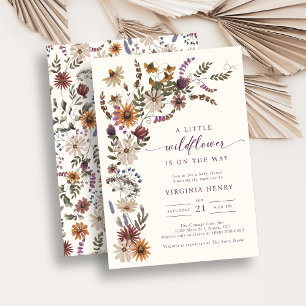 Wildblumen Boho Babyparty Einladung