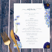 Wildblumen Boho Blaue Hochzeit