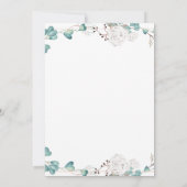 Wildblumen, Boho Blumendusche Einladung (Rückseite)