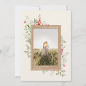 Wildblumen Boho Botanische Hochzeit Foto Rette The Save The Date (Vorderseite)