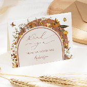 Wildblumen Boho Brautparty Dankeskarte