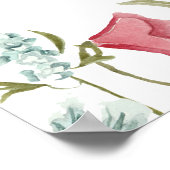 Wildblumen Boho Brautparty Willkommensschild Poster (Ecke)