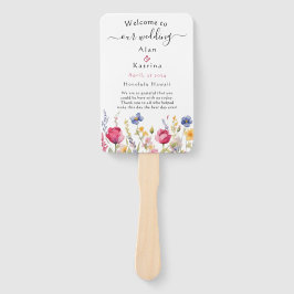 Wildblumen Boho Fächer