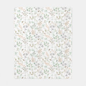 Wildblumen Boho Fleecedecke (Vorderseite)