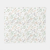 Wildblumen Boho Fleecedecke (Vorderseite (Horizontal))