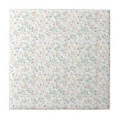 Wildblumen Boho Fliese (Vorderseite)