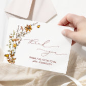 Wildblumen Boho Floral Brautparty Vielen Dank Karte