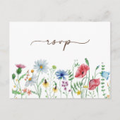 Wildblumen Boho Garden Floral UAWG Wedding Postkarte (Vorderseite)