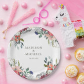 Wildblumen Boho Garden Wedding Pappteller (Party)