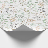 Wildblumen Boho Geschenkpapier (Ecke)
